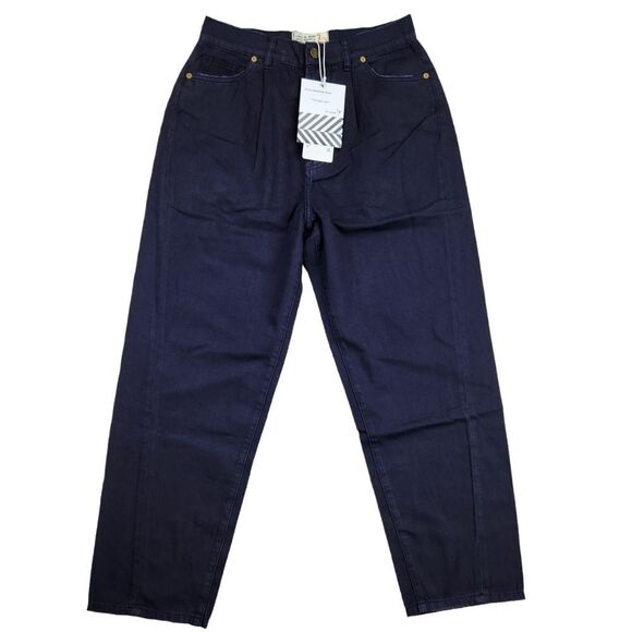 Free People -157 Sandrine Rose Relaxed Fit Ankle Jeans in French Worker Size 29 - Picture 1 of 12